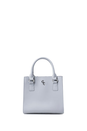 Carraig Donn Grey Faux Leather Square Shoulder Bag