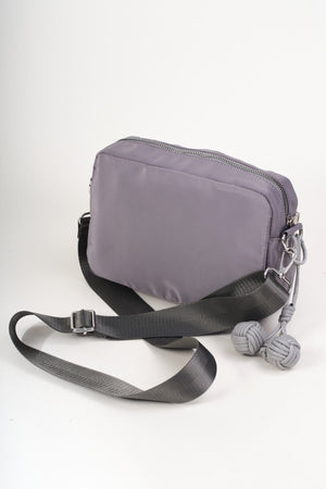 Carraig Donn Grey Nylon Quilted Charm Camera Bag
