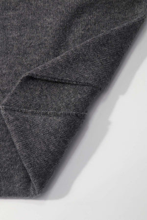 Carraig Donn Grey Viscose Wool Blend Neckerchief Triangle Scarf