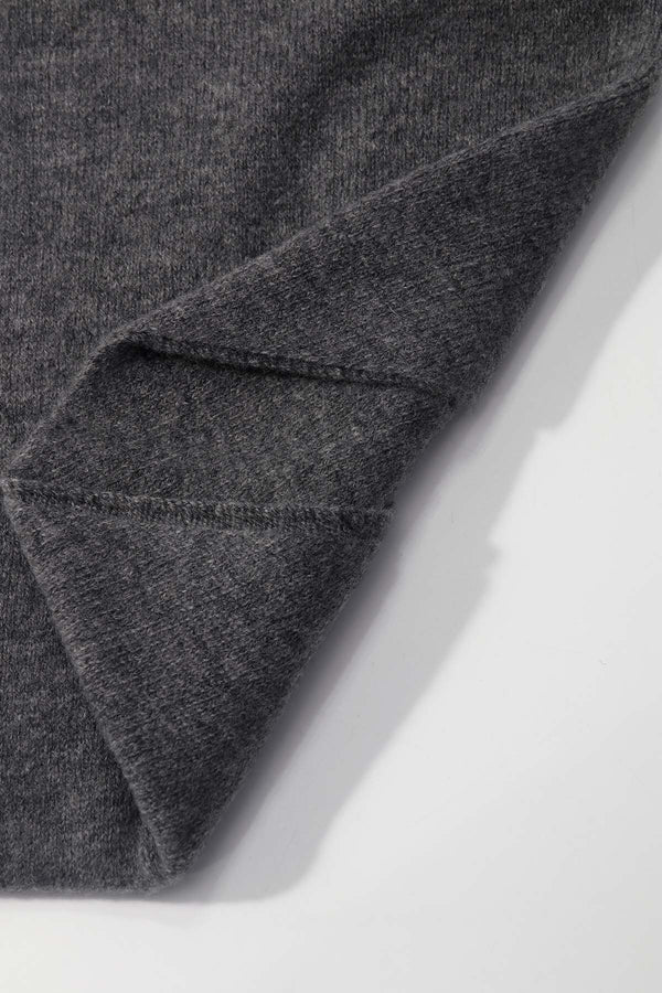 Carraig Donn Grey Viscose Wool Blend Neckerchief Triangle Scarf