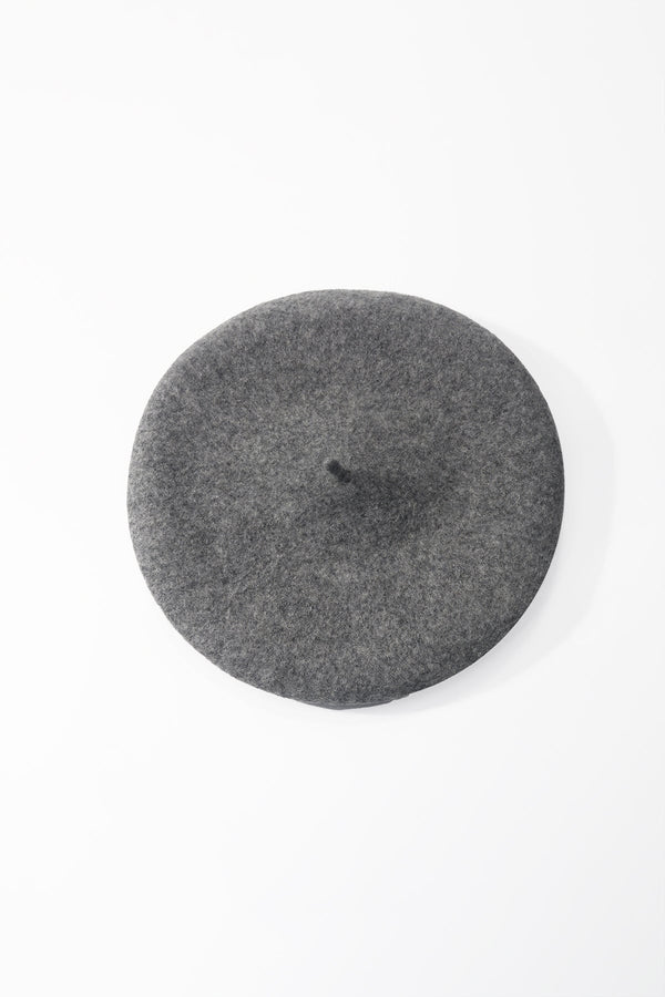 Carraig Donn Grey Wool Beret Hat