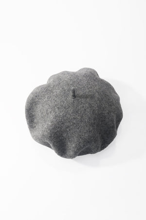 Carraig Donn Grey Wool Beret Hat