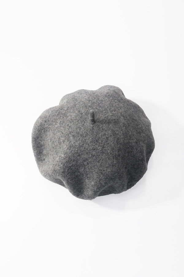 Carraig Donn Grey Wool Beret Hat