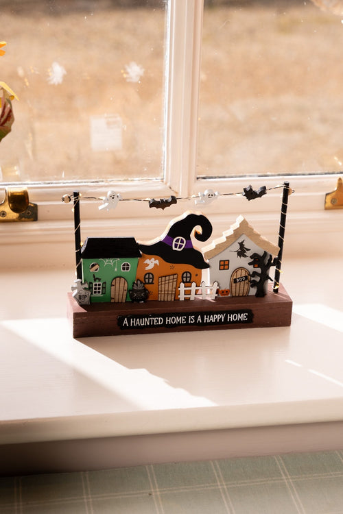 Halloween Haunted Home Plaque Decoration