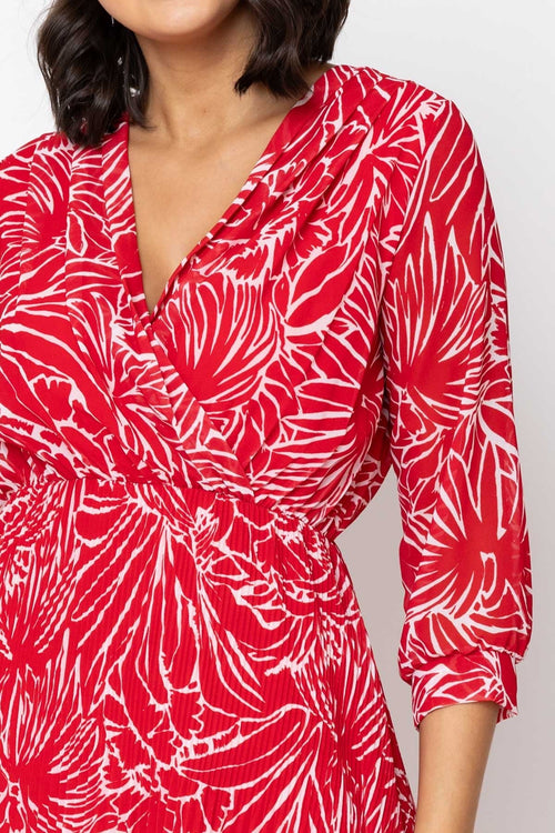 Carraig Donn Hannah Midi Dress in Red
