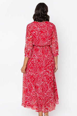Carraig Donn Hannah Midi Dress in Red
