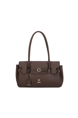 Carraig Donn Hazel Brown Faux Leather Baguette Shoulder Bag