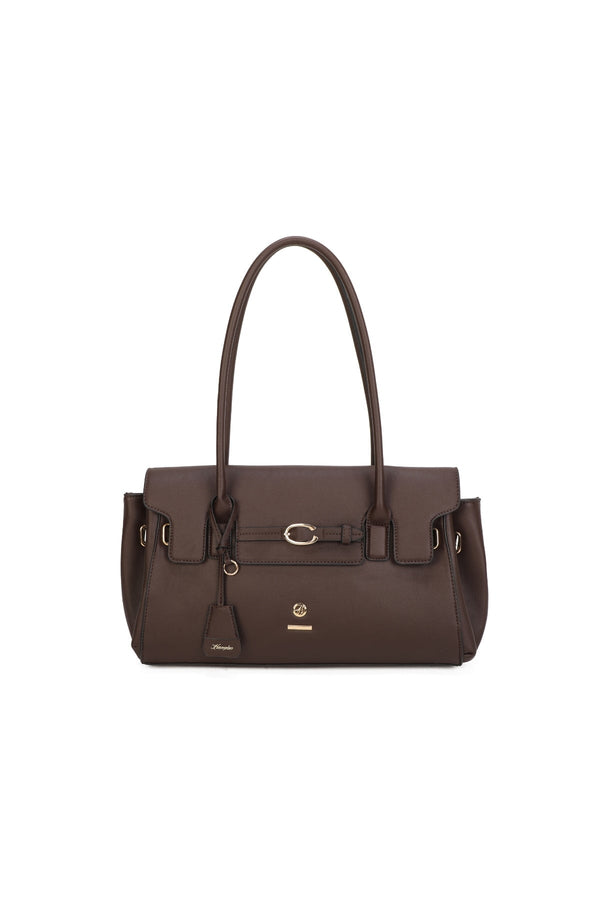 Carraig Donn Hazel Brown Faux Leather Baguette Shoulder Bag