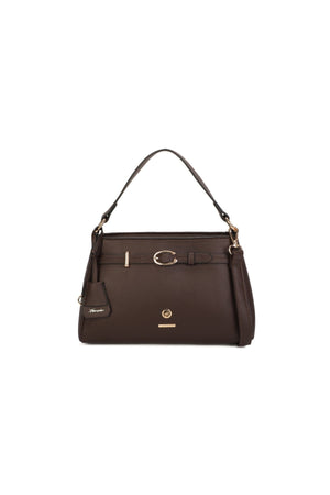 Carraig Donn Hazel Brown Faux Leather Top Handle Bag