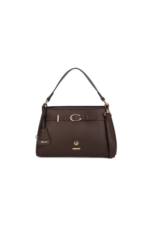 Carraig Donn Hazel Brown Faux Leather Top Handle Bag