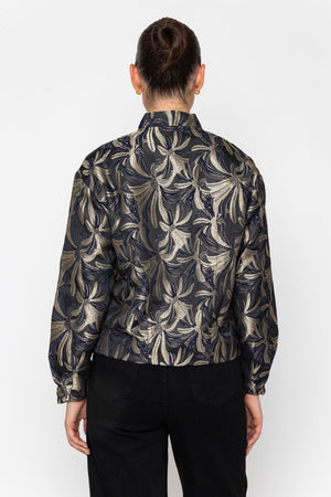 Carraig Donn Jacquard Foral Bomber Jacket