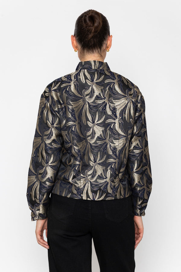 Carraig Donn Jacquard Foral Bomber Jacket