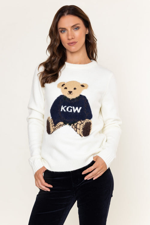 Cream KGW Heritage Bear Knit Jumper