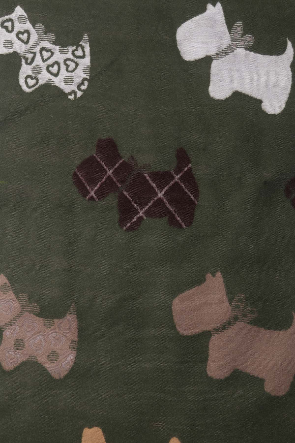 Carraig Donn Khaki Dog Print Scarf