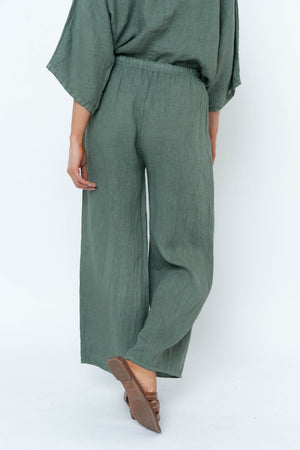 Carraig Donn Khaki Linen Trousers