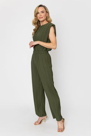Carraig Donn Khaki Pleated Trousers