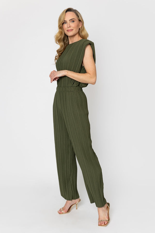 Carraig Donn Khaki Pleated Trousers