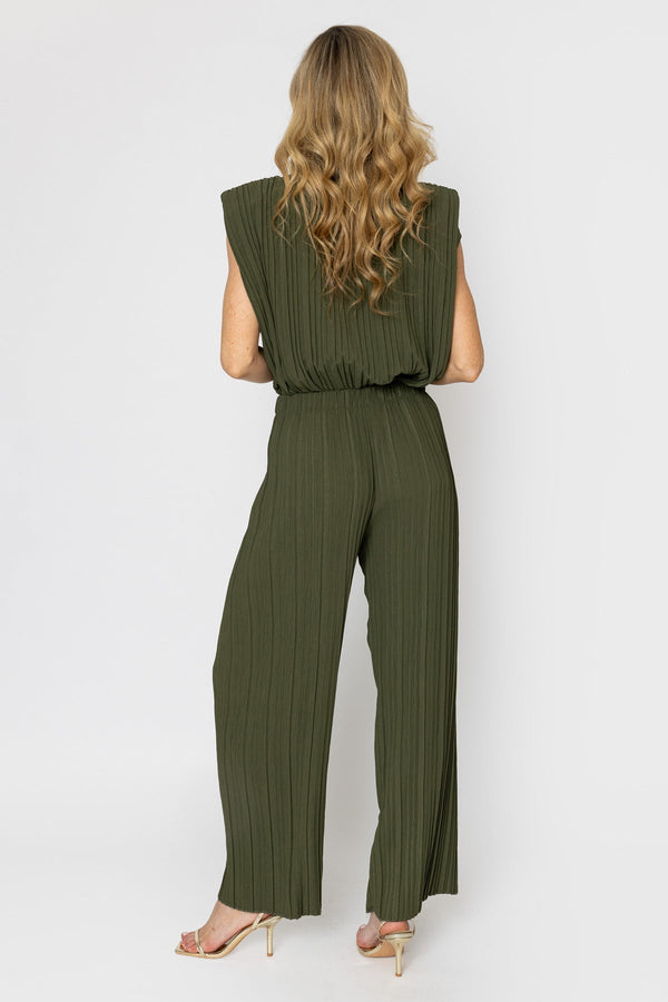 Carraig Donn Khaki Pleated Trousers