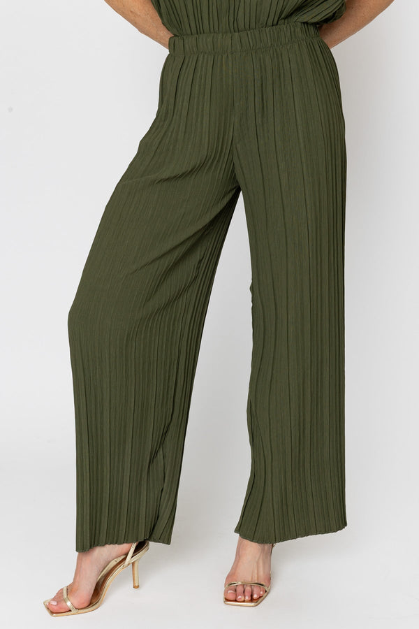 Carraig Donn Khaki Pleated Trousers