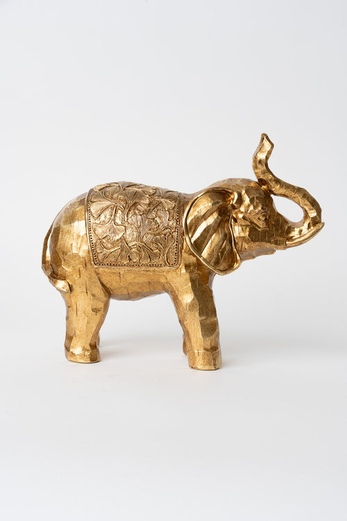 Large Gold Elephant Decorative Ornament
