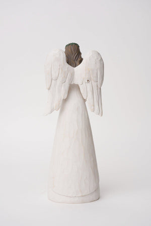 Carraig Donn Large White Angel Christmas Decoration