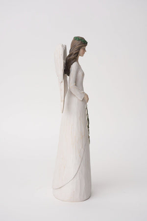 Carraig Donn Large White Angel Christmas Decoration
