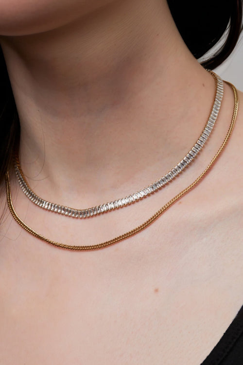 Layered Crystal Necklace