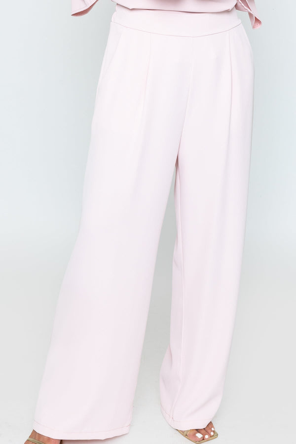 Carraig Donn Light Pink Wide Leg Trousers