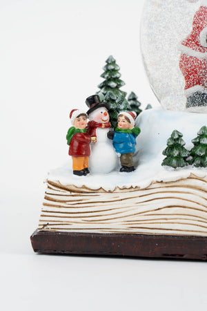 Carraig Donn Light Up Musical Book Snow Globe Christmas Decoration