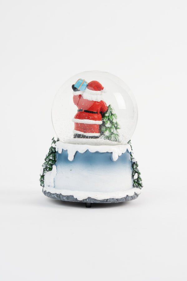 Carraig Donn Light Up Musical Santa Snow Globe Christmas Decoration
