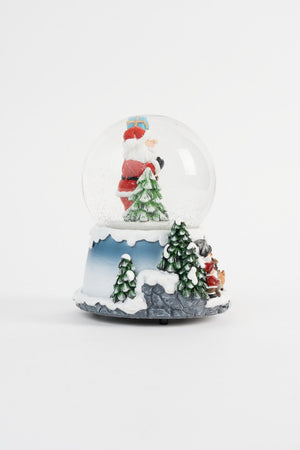 Carraig Donn Light Up Musical Santa Snow Globe Christmas Decoration