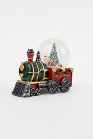 Carraig Donn Light Up Train Snow Globe Christmas Decoration