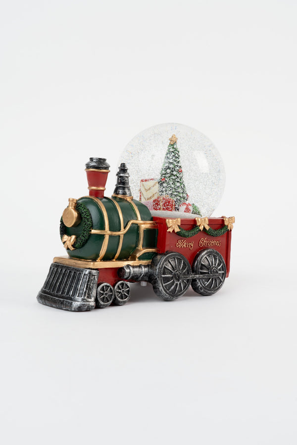 Carraig Donn Light Up Train Snow Globe Christmas Decoration