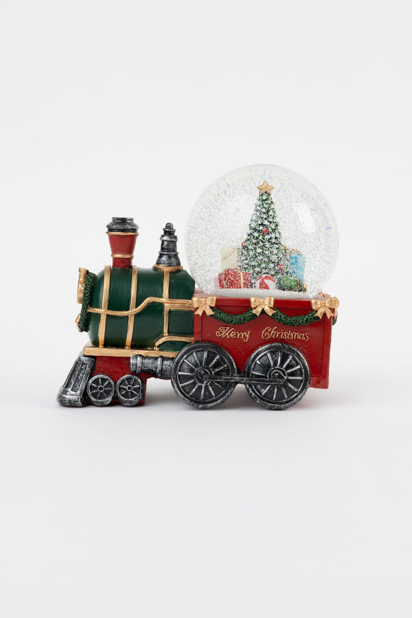 Carraig Donn Light Up Train Snow Globe Christmas Decoration