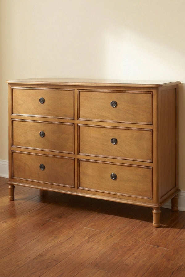 Carraig Donn Logan 6 Drawer Sideboard in Honeynut