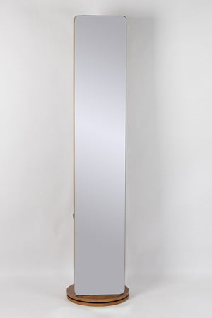 Carraig Donn Luca Brown H175cm Floor Mirror with Rear Hooks