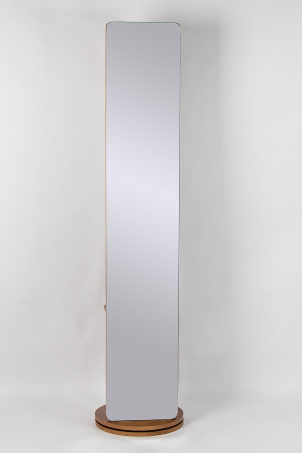 Carraig Donn Luca Brown H175cm Floor Mirror with Rear Hooks