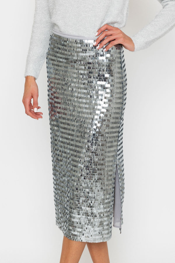 Carraig Donn Metallic Sequin Skirt