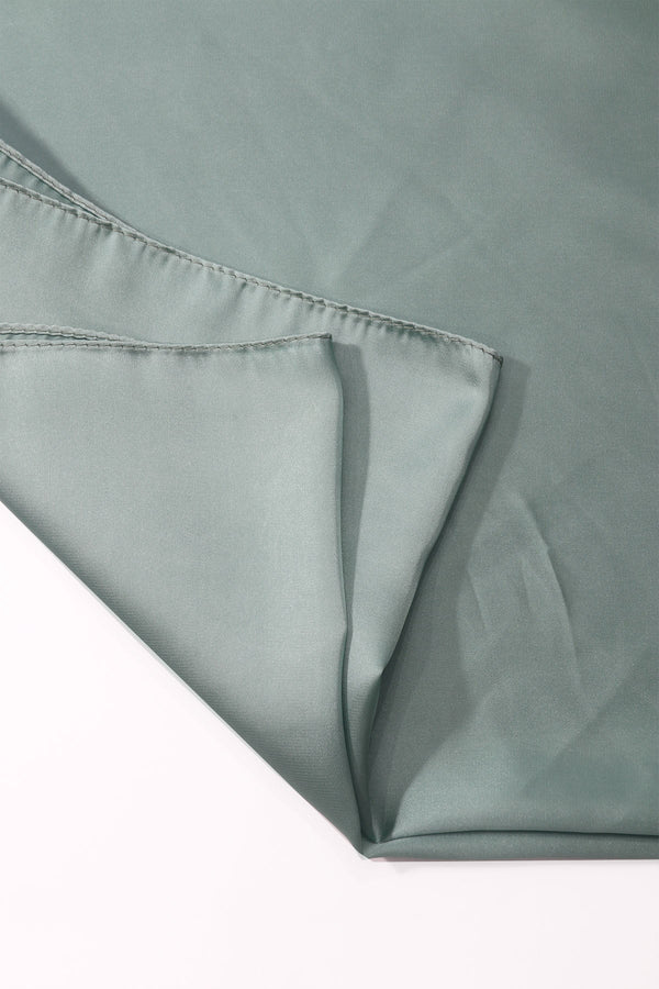 Carraig Donn Mint Green Satin Gold Ring Detail Neckerchief Scarf