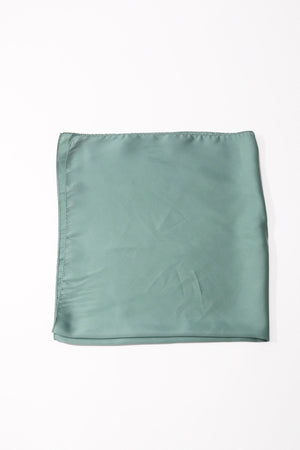 Carraig Donn Mint Green Satin Gold Ring Detail Neckerchief Scarf