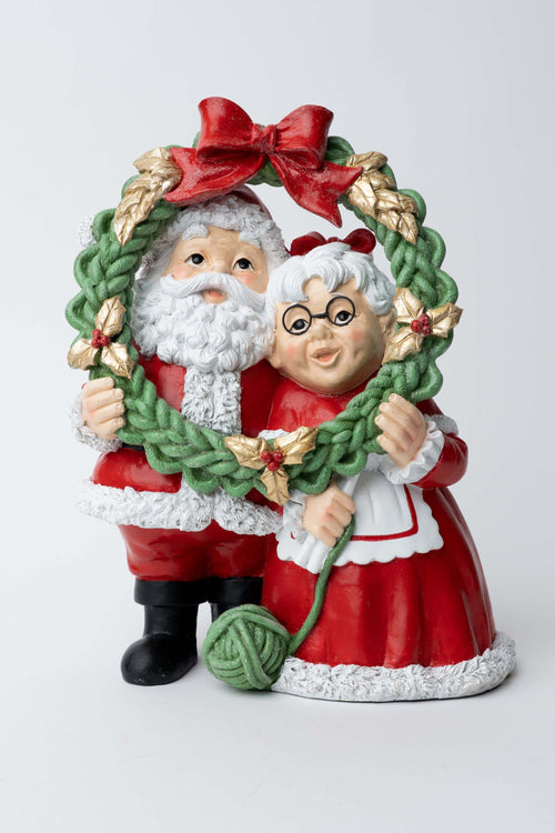 Mr and Mrs Claus Christmas Decorative Ornament