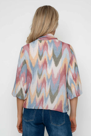 Carraig Donn Multi Print Bow Neck Blouse
