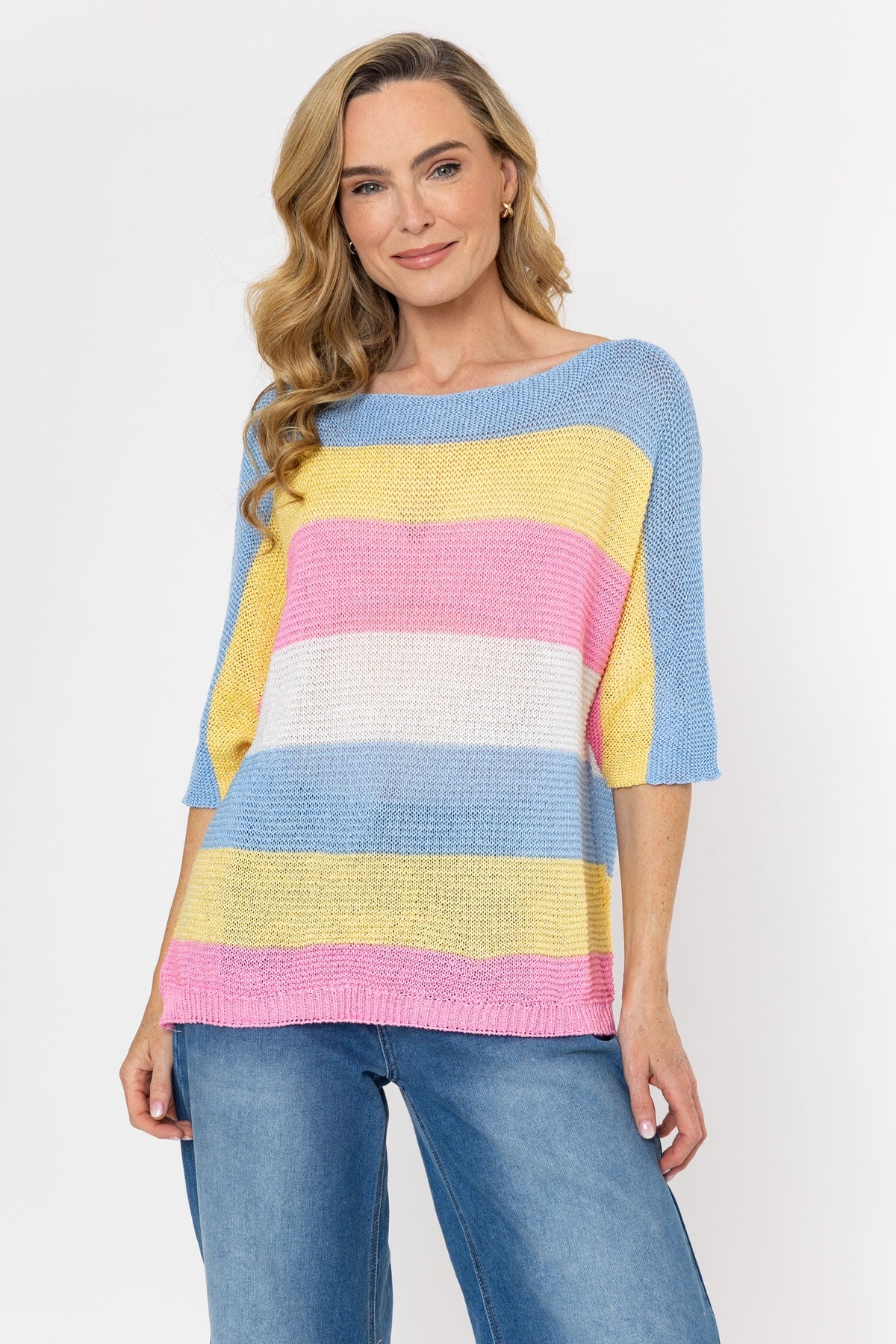 Multi Stripe Knit Jumper