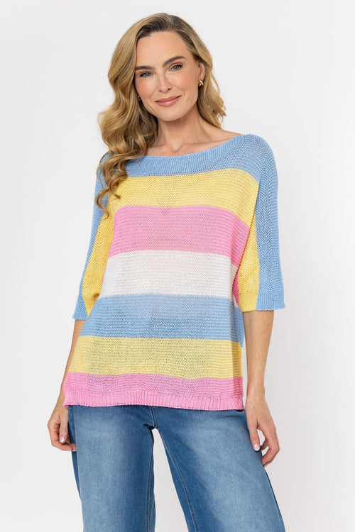 Multi Stripe Knit Jumper