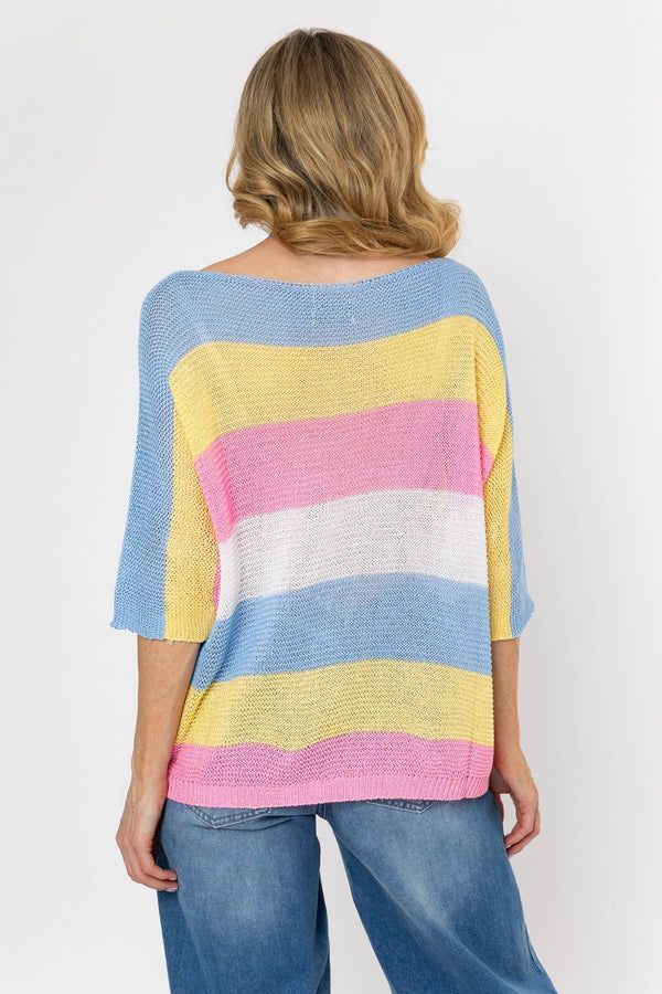Carraig Donn Multi Stripe Knit Jumper