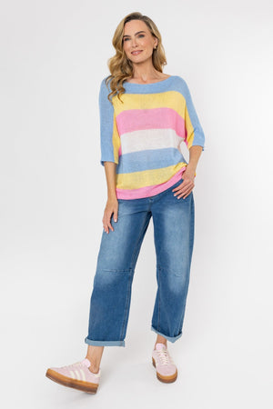 Carraig Donn Multi Stripe Knit Jumper