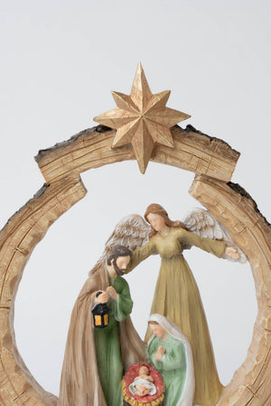 Carraig Donn Nativity Scene Under Star Christmas Ornament