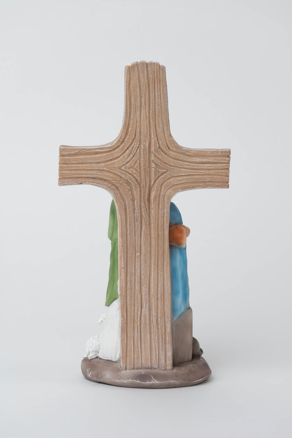 Carraig Donn Nativity Scene With Cross Christmas Ornament