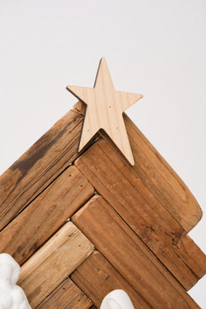 Carraig Donn Nativity Wooden Ceramic Christmas Decoration