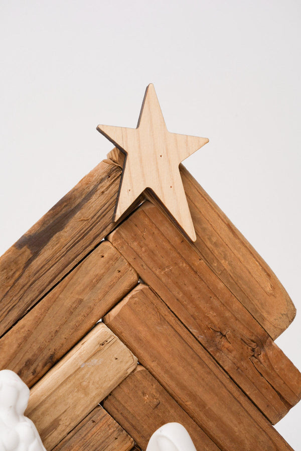 Carraig Donn Nativity Wooden Ceramic Christmas Decoration